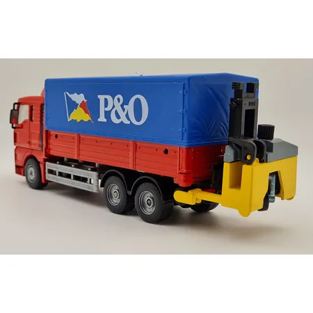SIKU 2933 LKW MAN TGA mit Mitnahmestapler, M 1:55