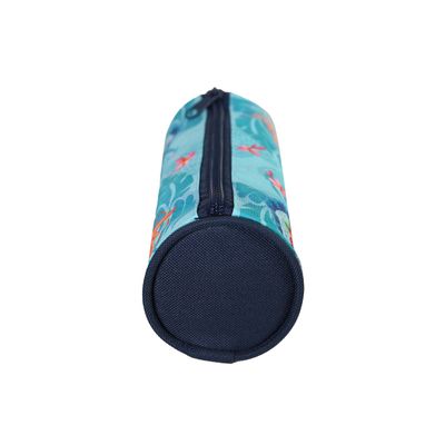 Trousse ronde Koh Lanta - 1 compartiment - turquoise - Bagtrotter