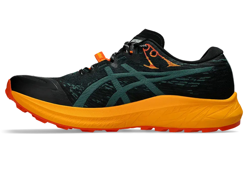 ASICS Fuji Lite 5 Trail Hardloopschoenen Groen/Oranje Heren