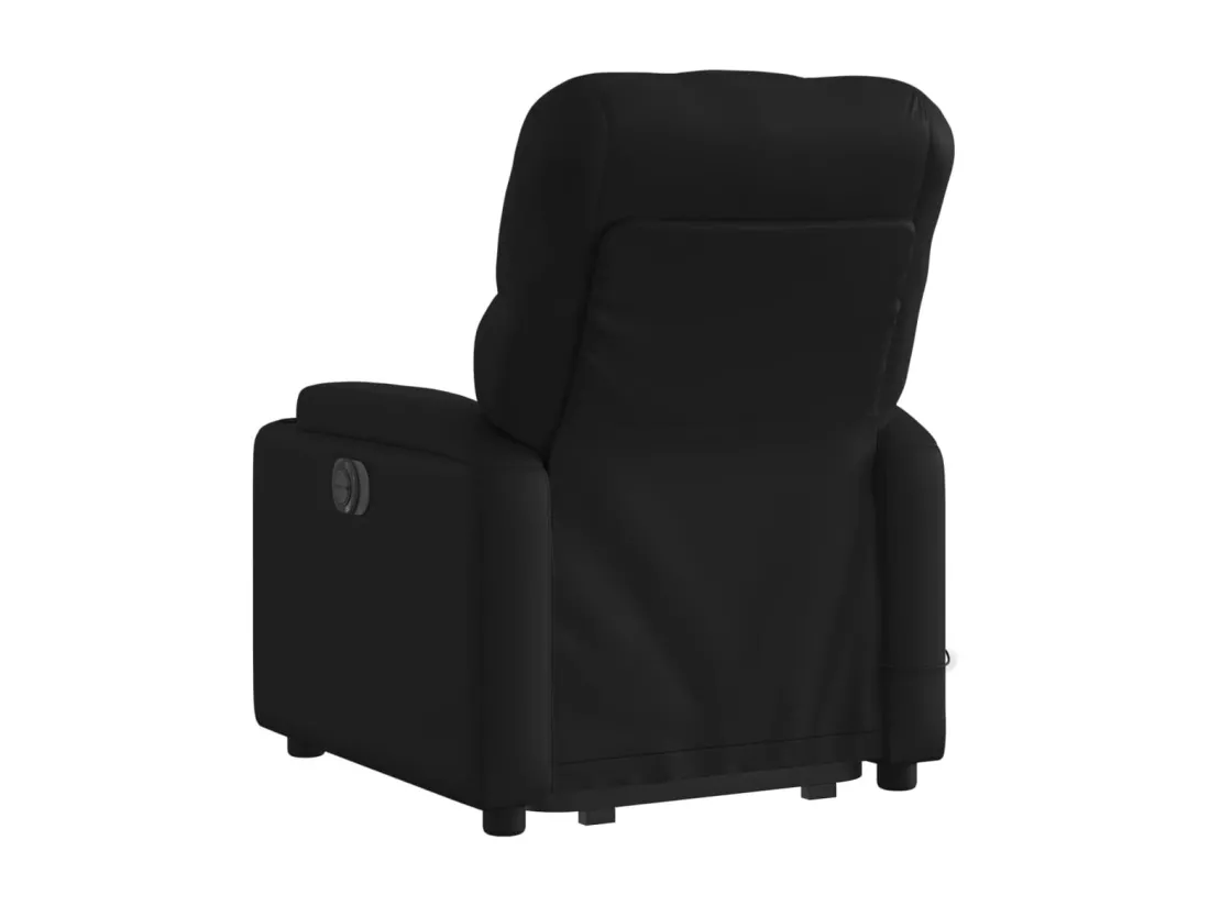 Fauteuil inclinable massant Noir Similicuir