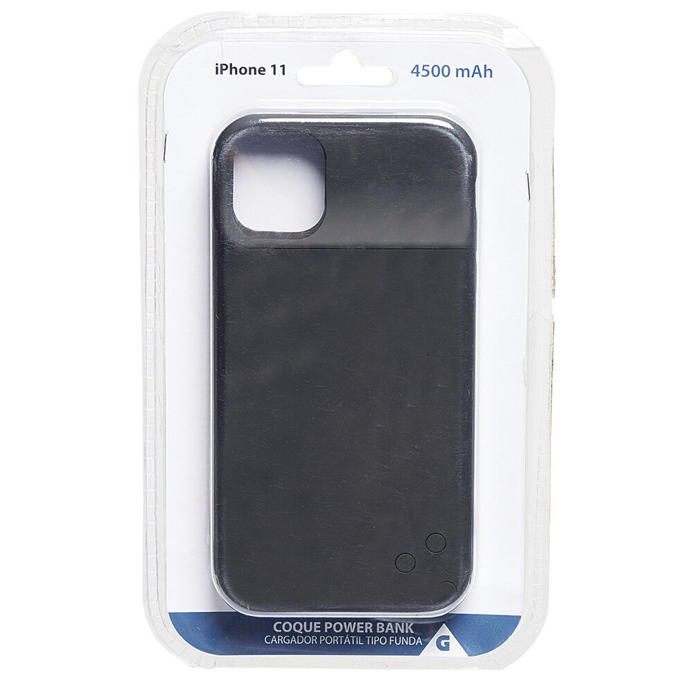 Coque powerbank Iphone 11 noir