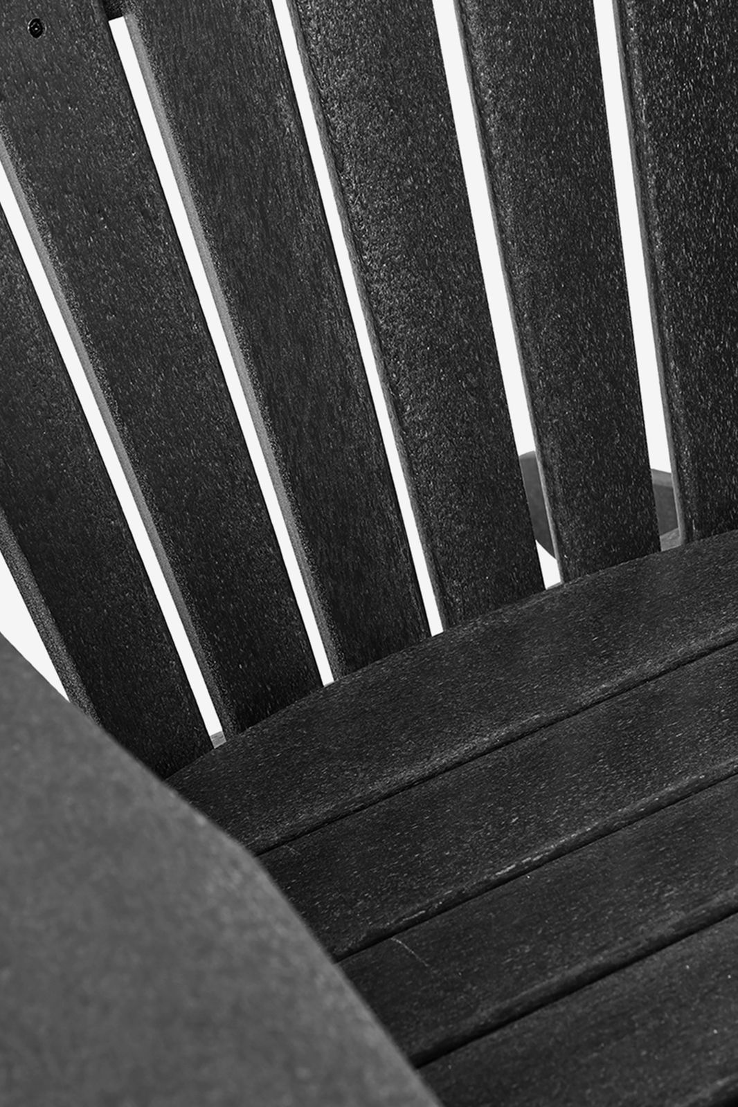 Zwarte fanback chair