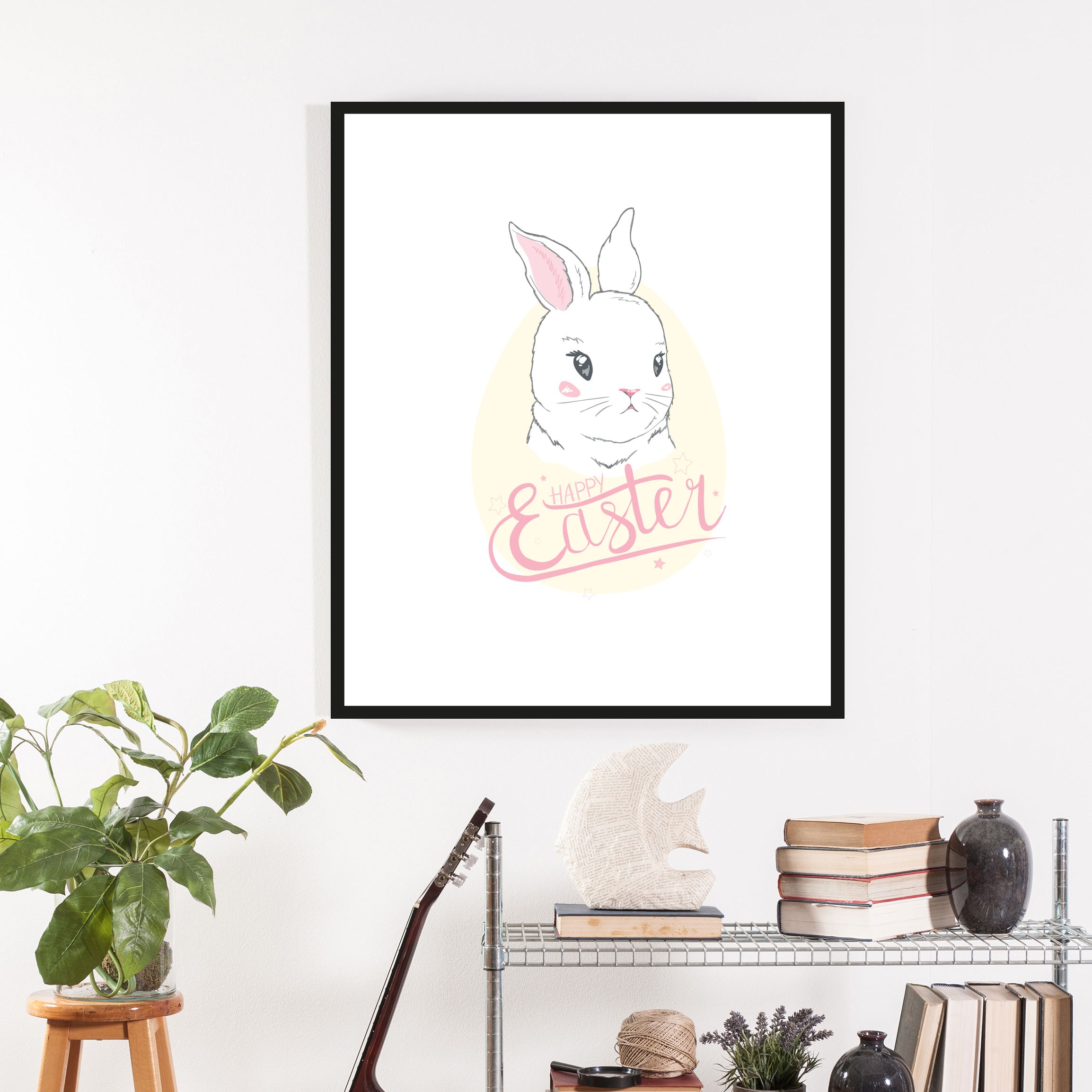 queence Bild »Abilou« Haustiere | Kunst | Ostern 1 Stk. tlg. 50x40, mit Rahmen