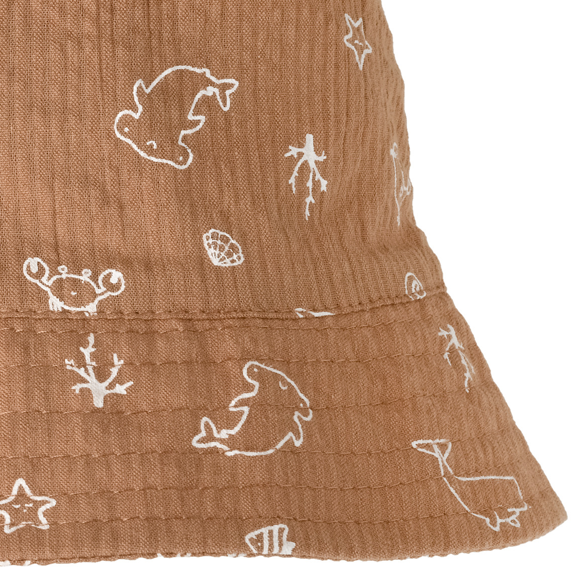 Topomini Baby Hut mit Allover-Print hellbraun