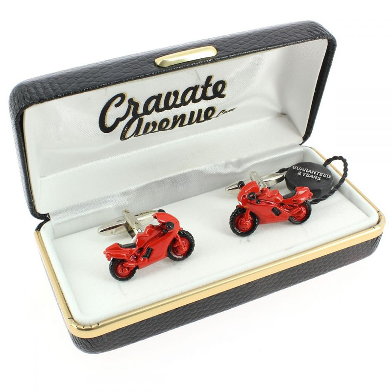 Boutons de manchette, Moto rouge