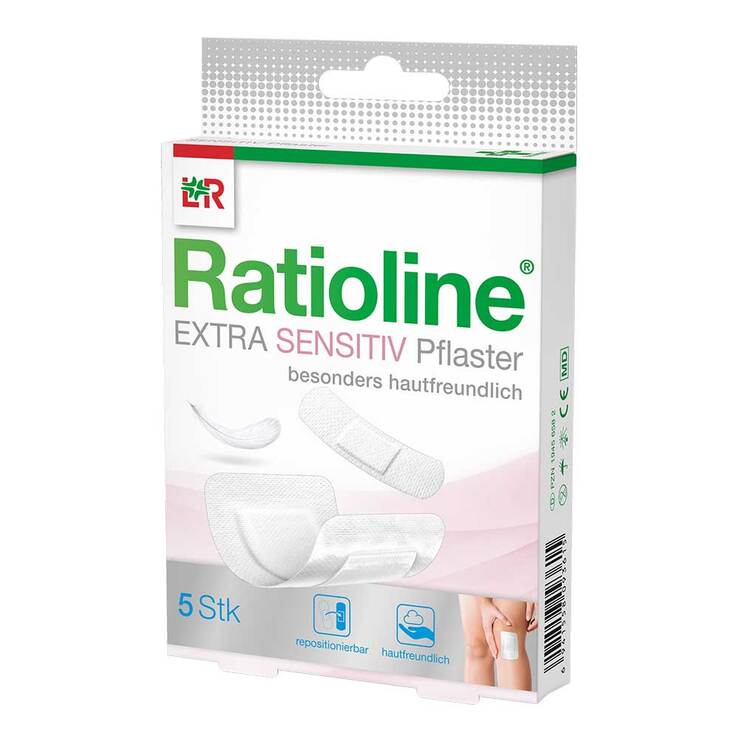 Ratioline Extra Sensitiv Pflaster 2 Größen, 5 St