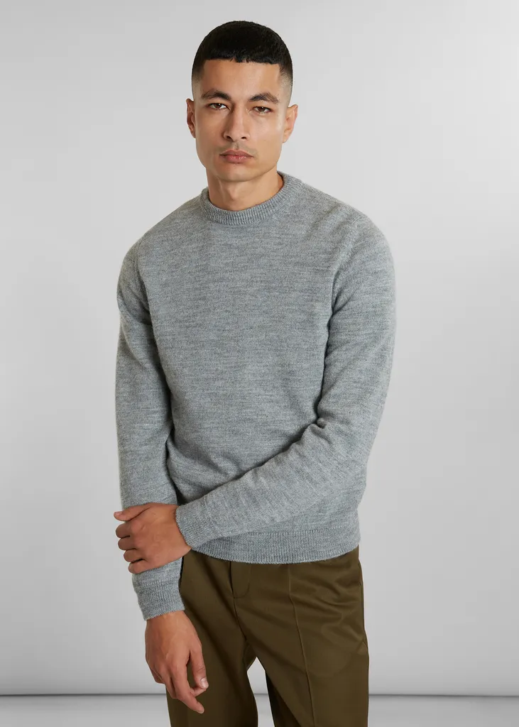 Pull col rond en laine Shetland L'Exception Paris