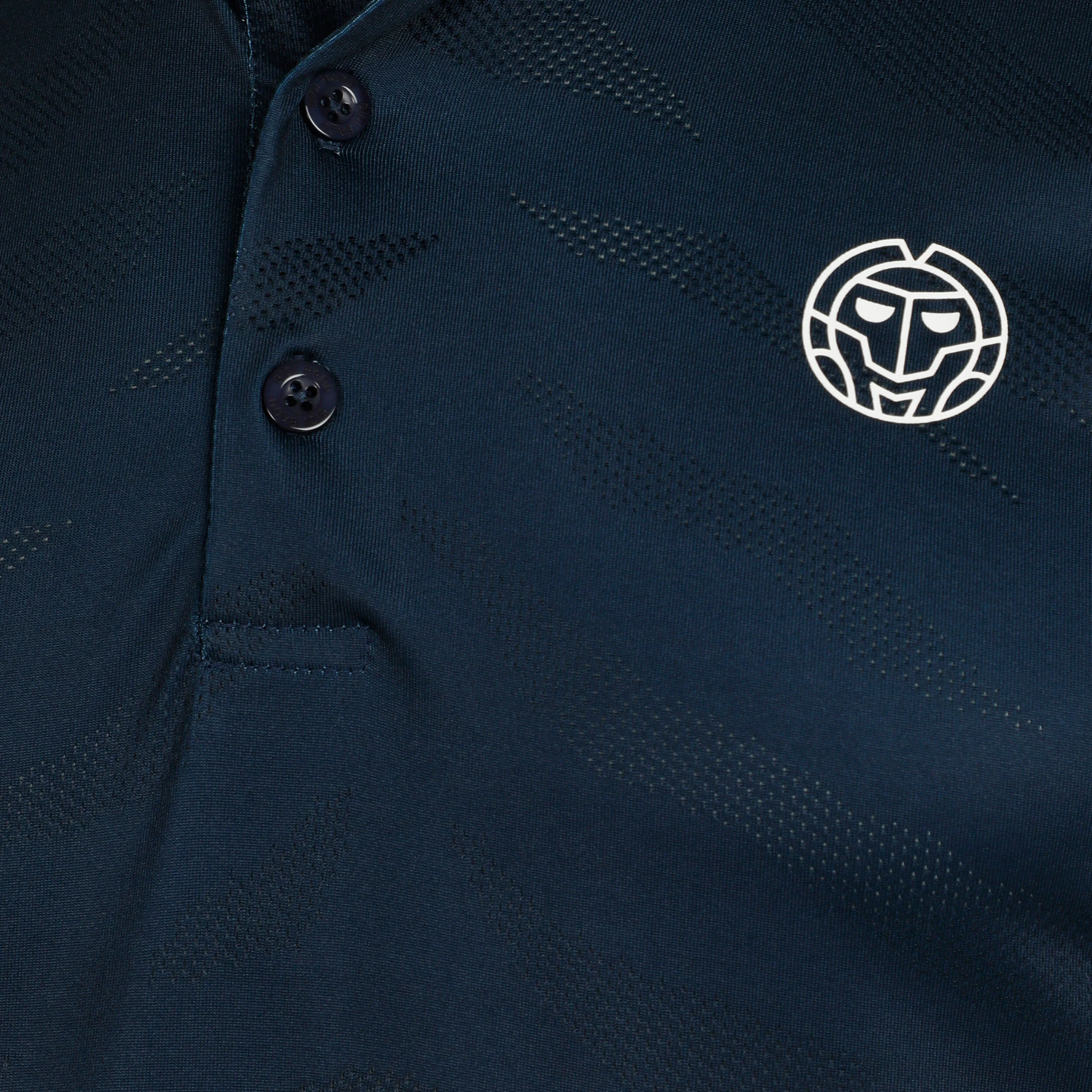 BIDI BADU Beach Spirit Polo Hommes - Bleu Foncé , Bleu