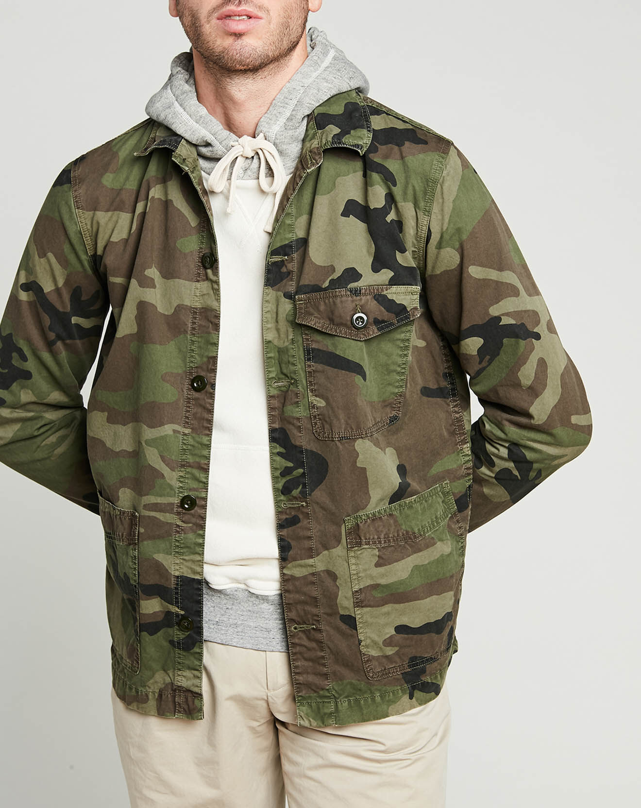Hartford Veste Jim camouflage kaki