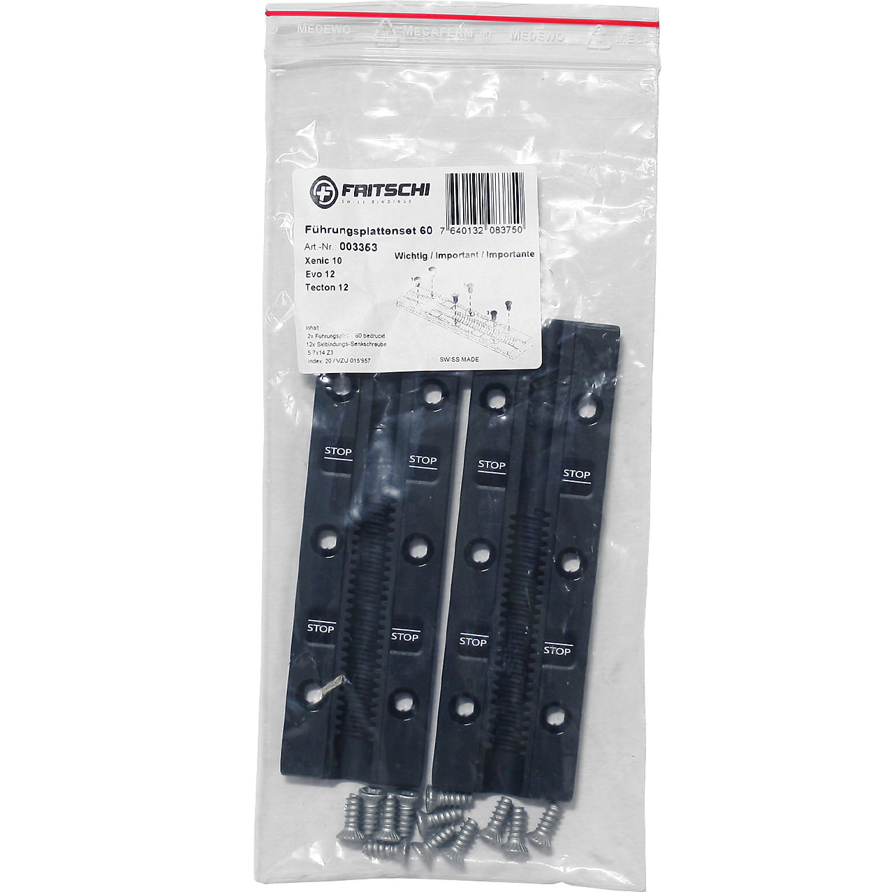 Fritschi Rental Führungsplattenset Vipec 12/Evo/Tecton/Xenic | Fritschi Ski Bindungen | Fritschi | F | MARKEN | XSPO
