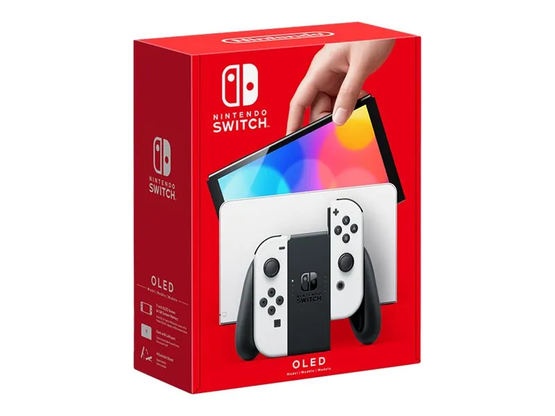 Nintendo Switch OLED - Spilkonsol - 1080p (Full HD) - hvid
