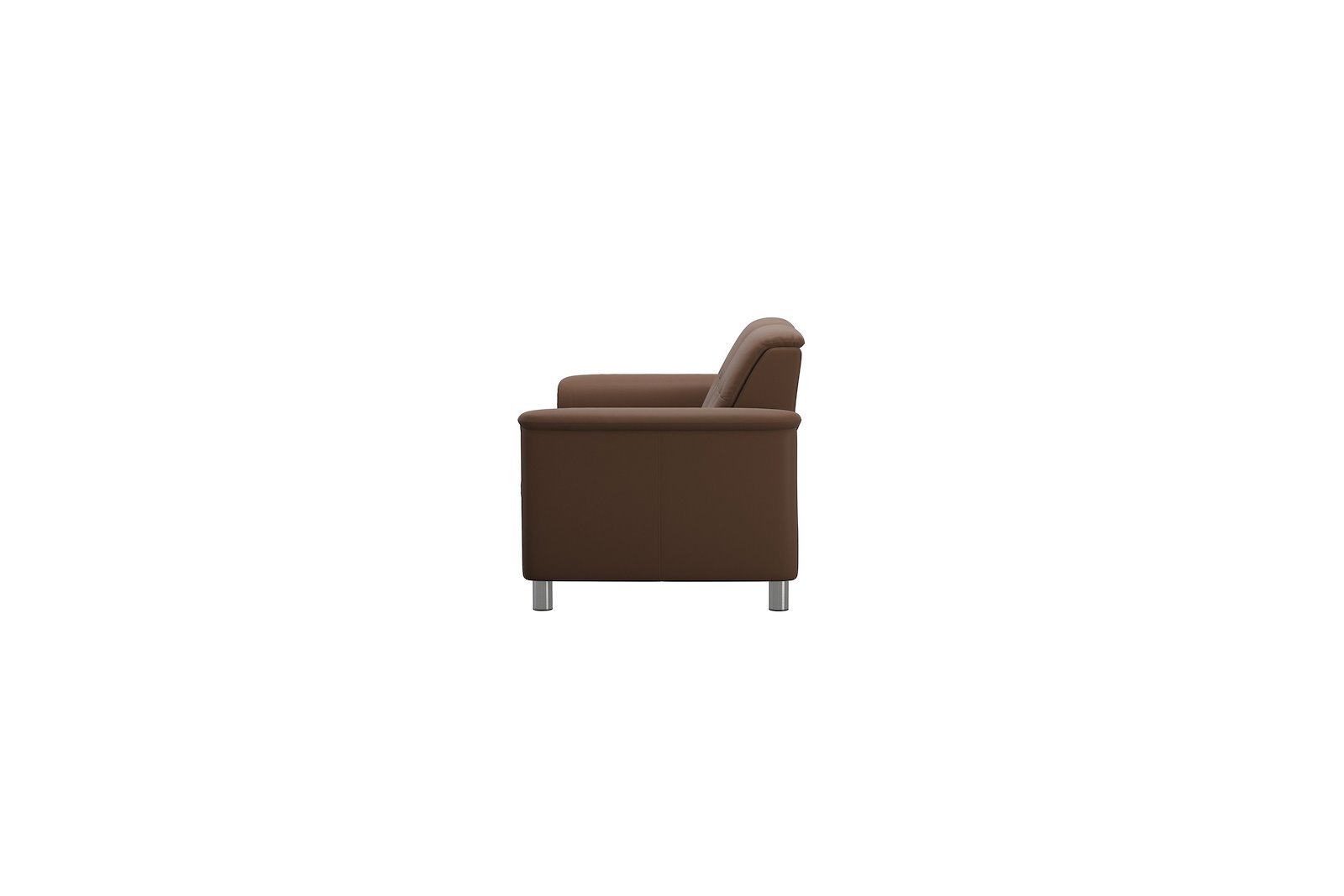 Flora 2-seter sofa Batick Warm Brown - 11cm runde stålben Ø:6,3