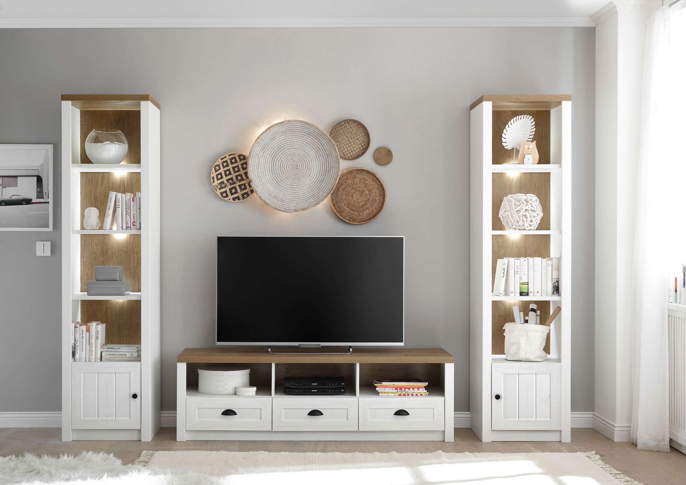 Home affaire Wohnwand »Beauvais« Set, 3 Stk. tlg.
