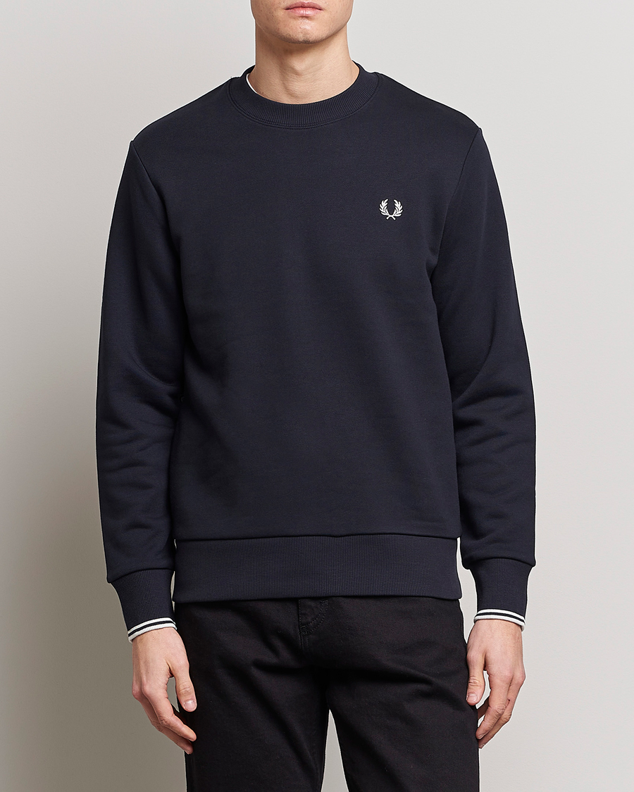 Fred Perry Crew Neck Sweatshirt Navy