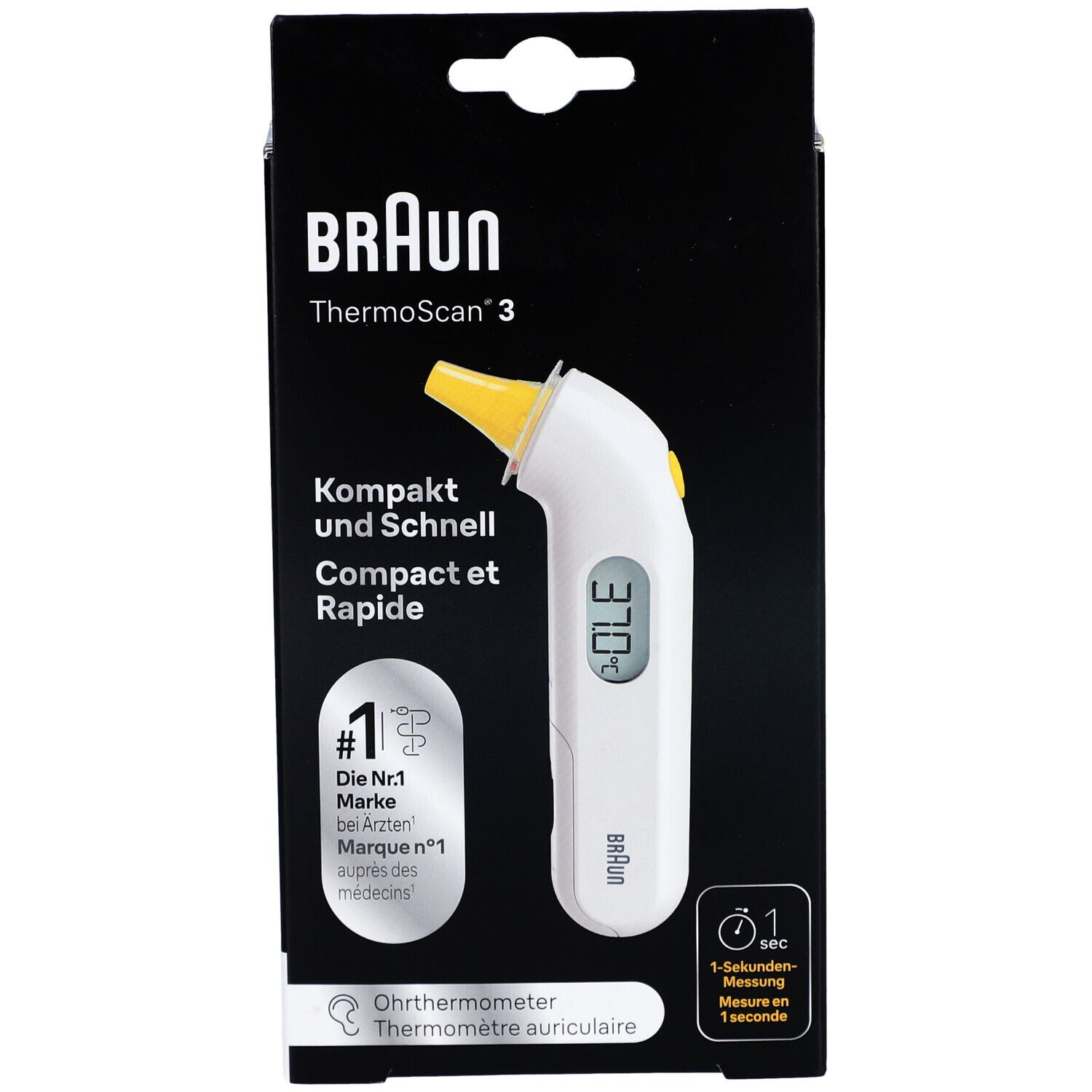 Braun ThermoScan® 3 Ohr-Kompaktthermometer