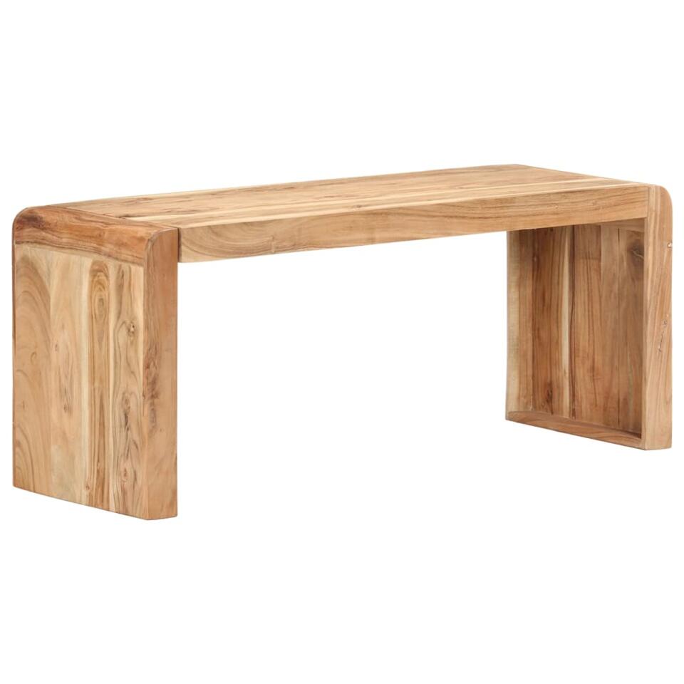 vidaXL - Bankje - Bruin - Acaciahout - 110 x 38 x 46 cm