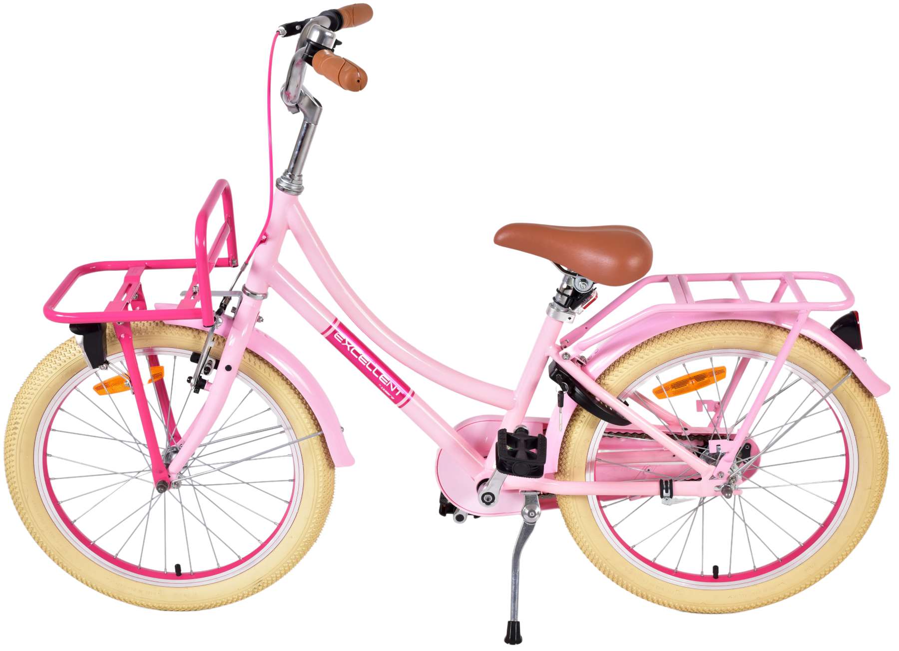 TPFSports Excellent Kinderfahrrad - Mädchen - 20 Zoll - Rücktritt + Handbremse - Rosa