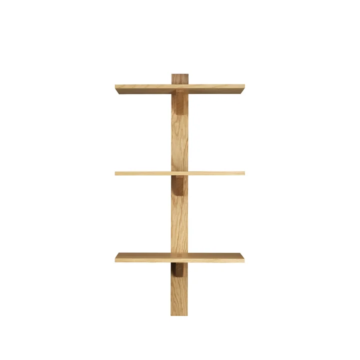 FDB Møbler - B100 Wandregal 23 x 50 cm, Eiche natur
