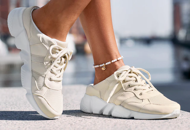 LASCANA Sabot  Sneaker, Freizeitschuh, Halbschuh, aus Textil VEGAN