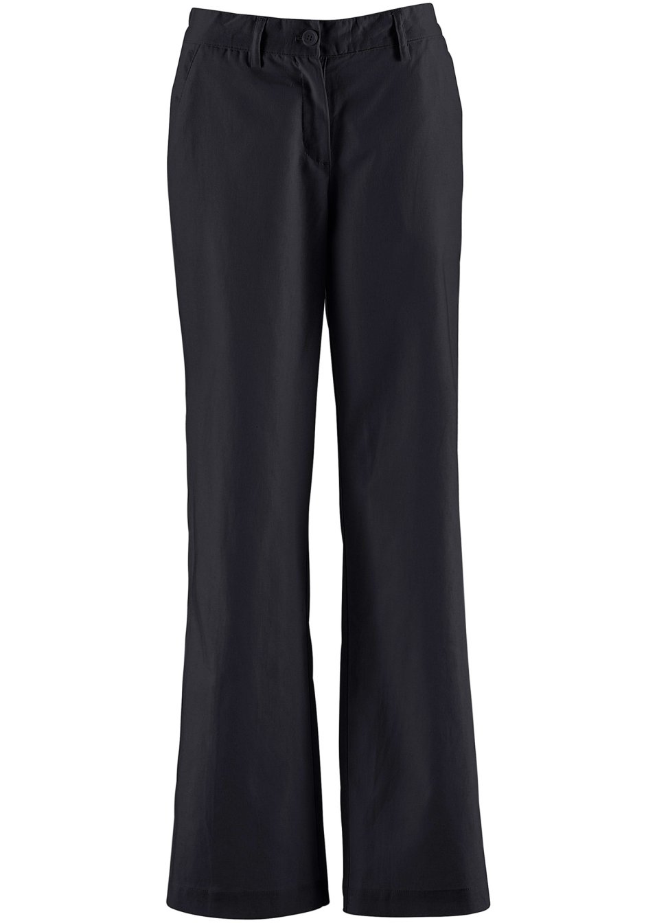 Pantalon en lin majoritaire avec taille confortable, Loose Fit