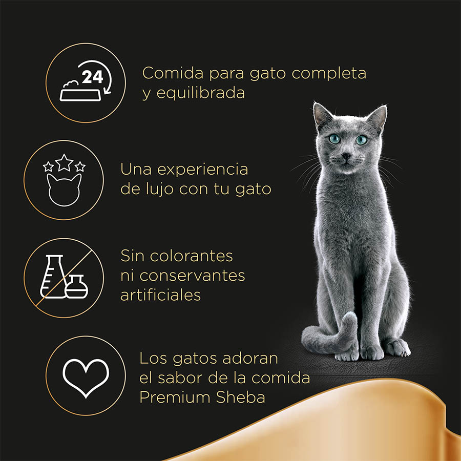 Molho de Peixe Sheba Délices du Jour em Bolsa para Gatos - Multipack