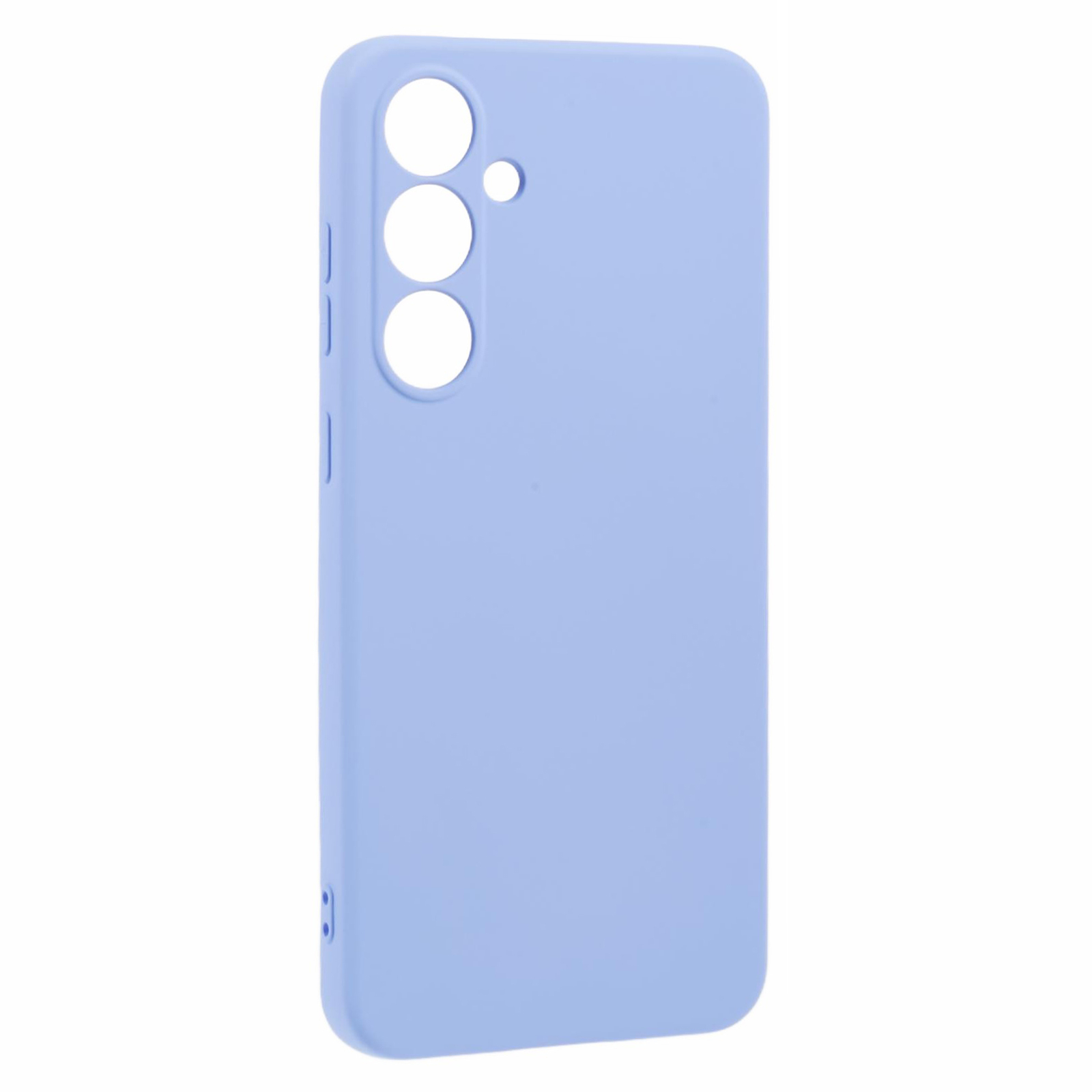 Samsung Galaxy S24 FE Gummi Case Hülle mit Kameraschutz - Blaulila (Matt)