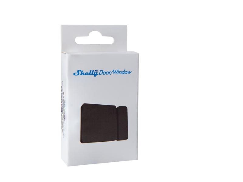 Shelly Funk-Fenster- und Türkontakt BLU Door / Window, Schw Tür- und Fenstersensor mit Magnetkontakt, Helligkeits- und Neigungssensor