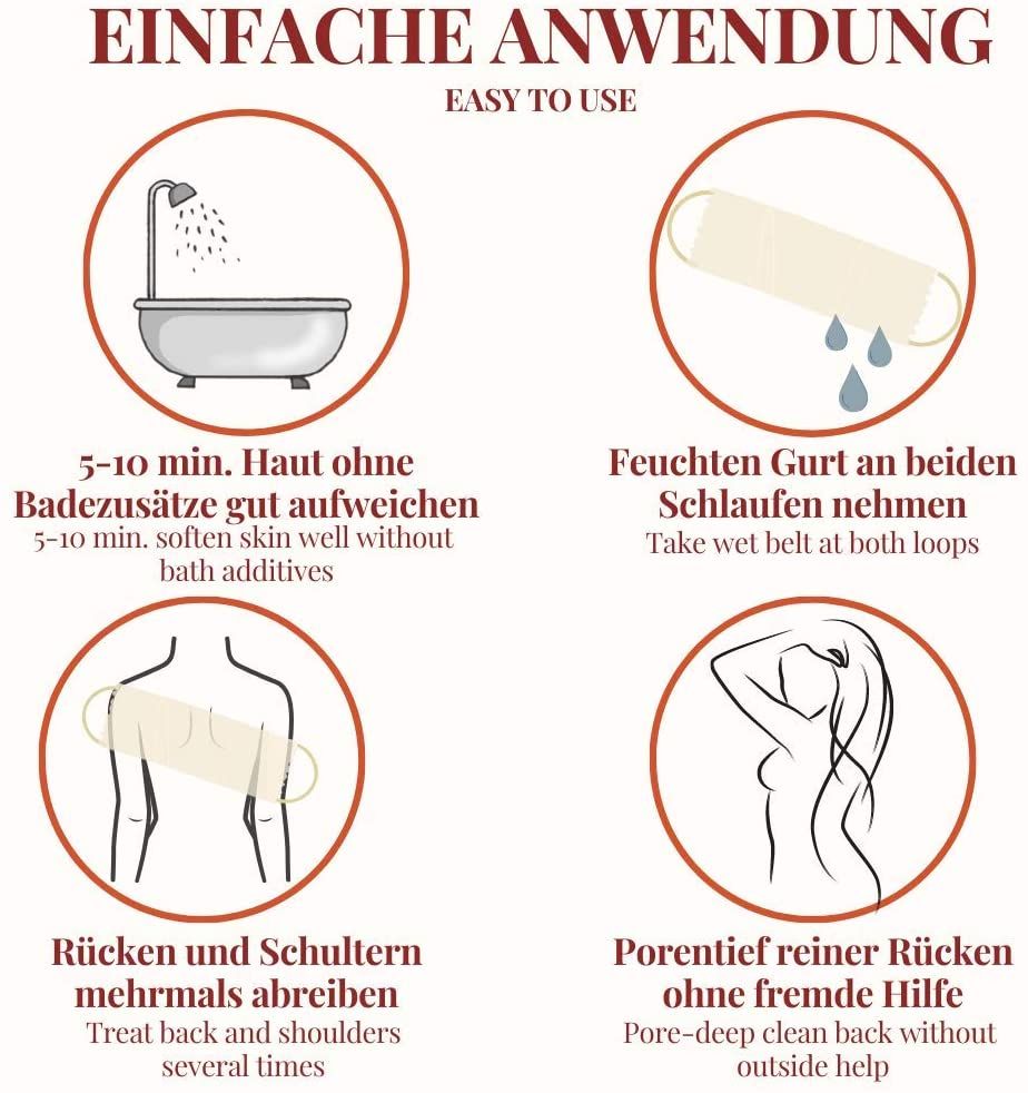 Carenesse Peeling-Gurt Rückenpflege & Massage