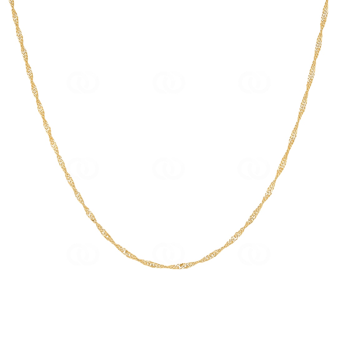 1.3mm Singapurkette 750/18 K Gelbgold