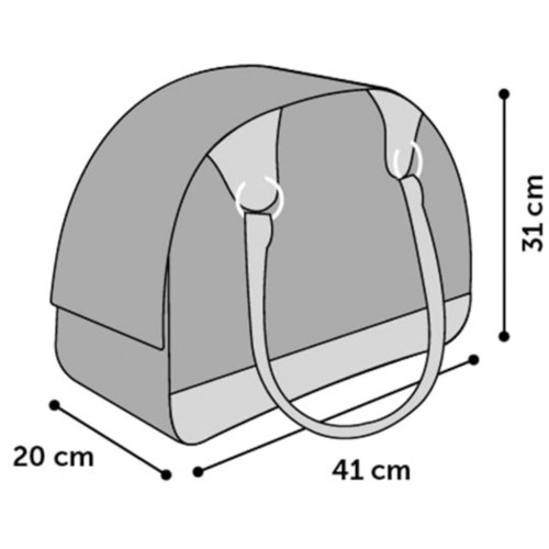 Bolsa de transporte para animais de estimação de pequeno porte Chloe 1, marrom