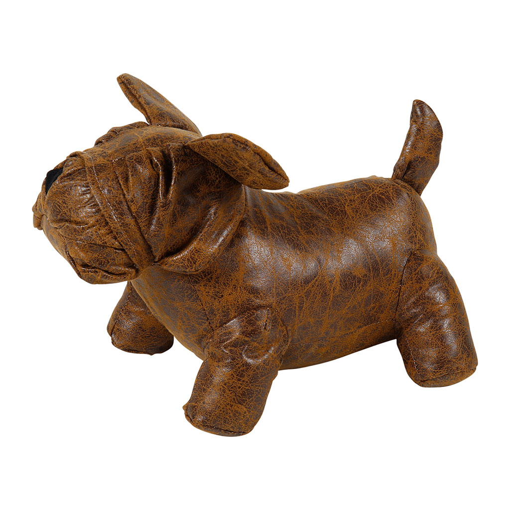 Stop porte chien marron 19x19x14cm