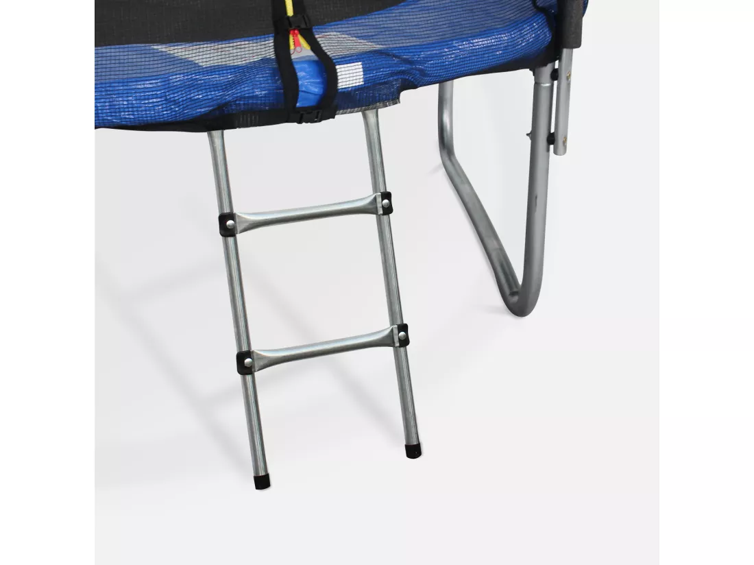 Pack accessoires pour trampoline Ø 430cm Vénus / Sagittaire / Vénus INNER - Échelle. bâche de protection. filet de rangement pour chaussures et kit d’ancrage