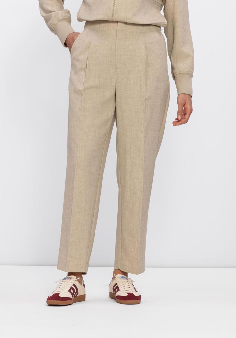 beige mos mosh flared broek mmleysa flair pant