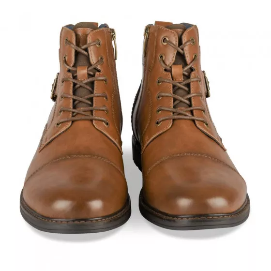 Bottines COGNAC DENIM SIDE