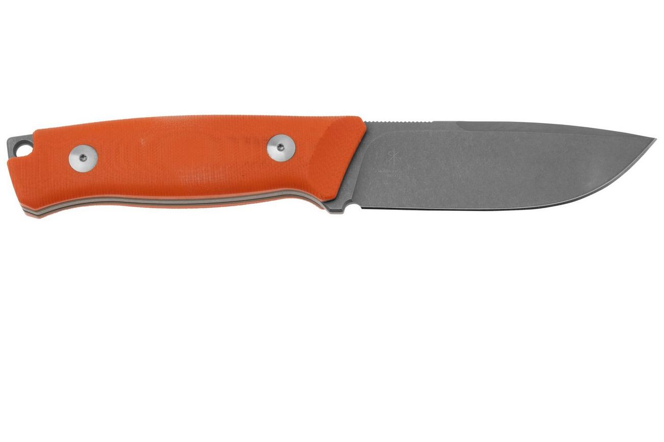 Fox Knives Rifle Windage FX-661 OR, Orange G10 vaststaand mes, Raven Knives design