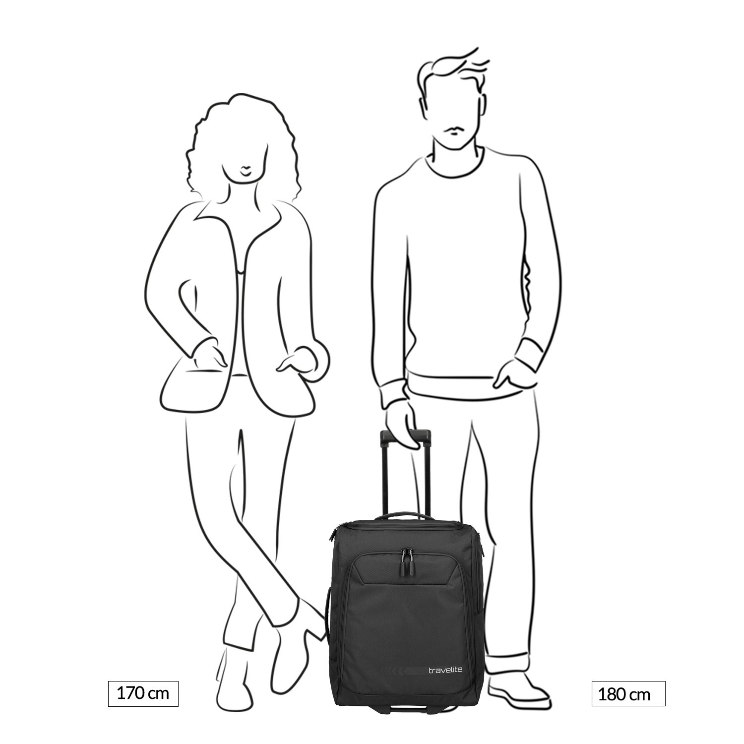 Travelite Kick Off Wheeled Duffle S black