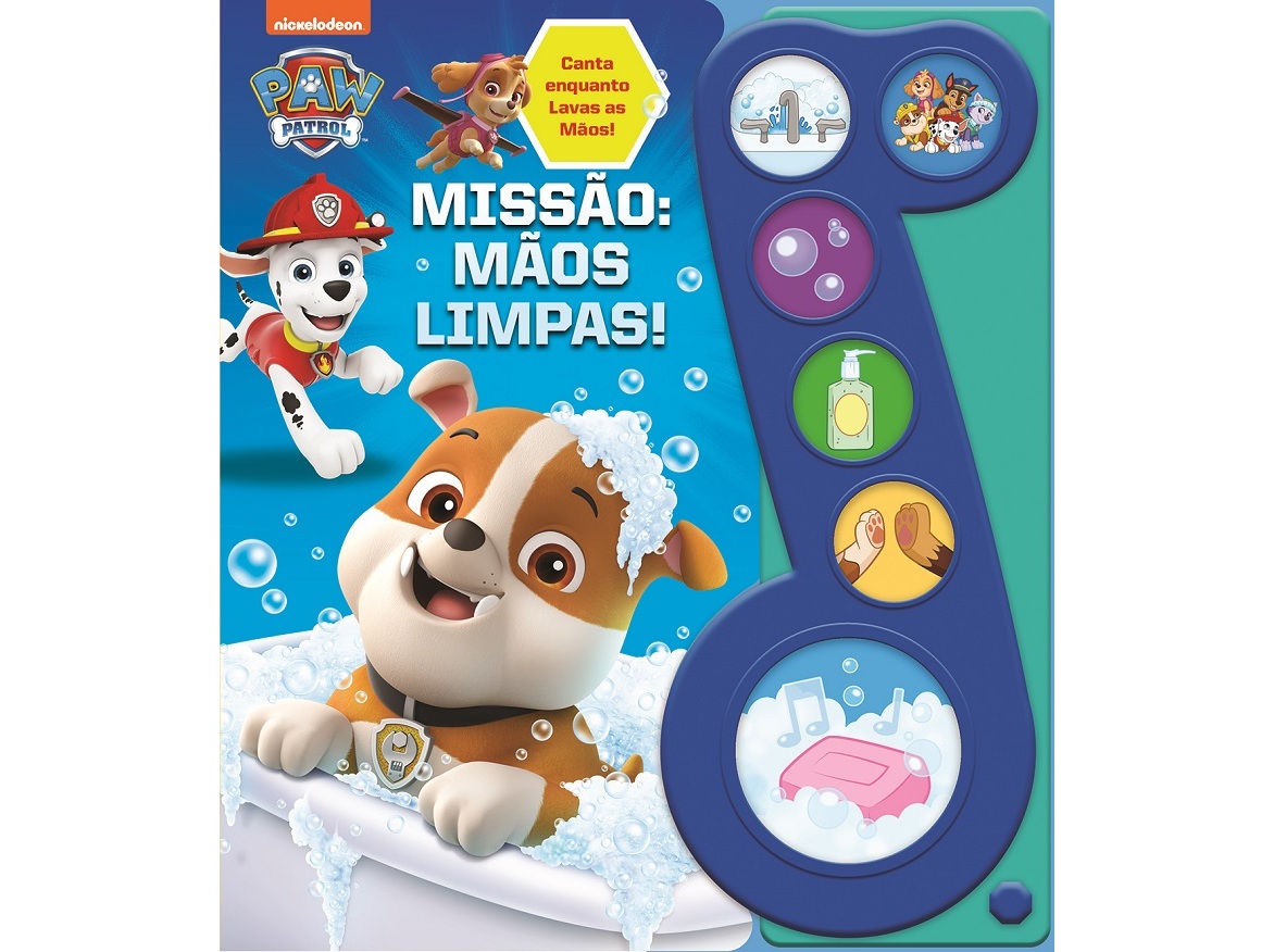 LIVRO PATRULHA PATA MISSÃO MÃOS LIMPAS!