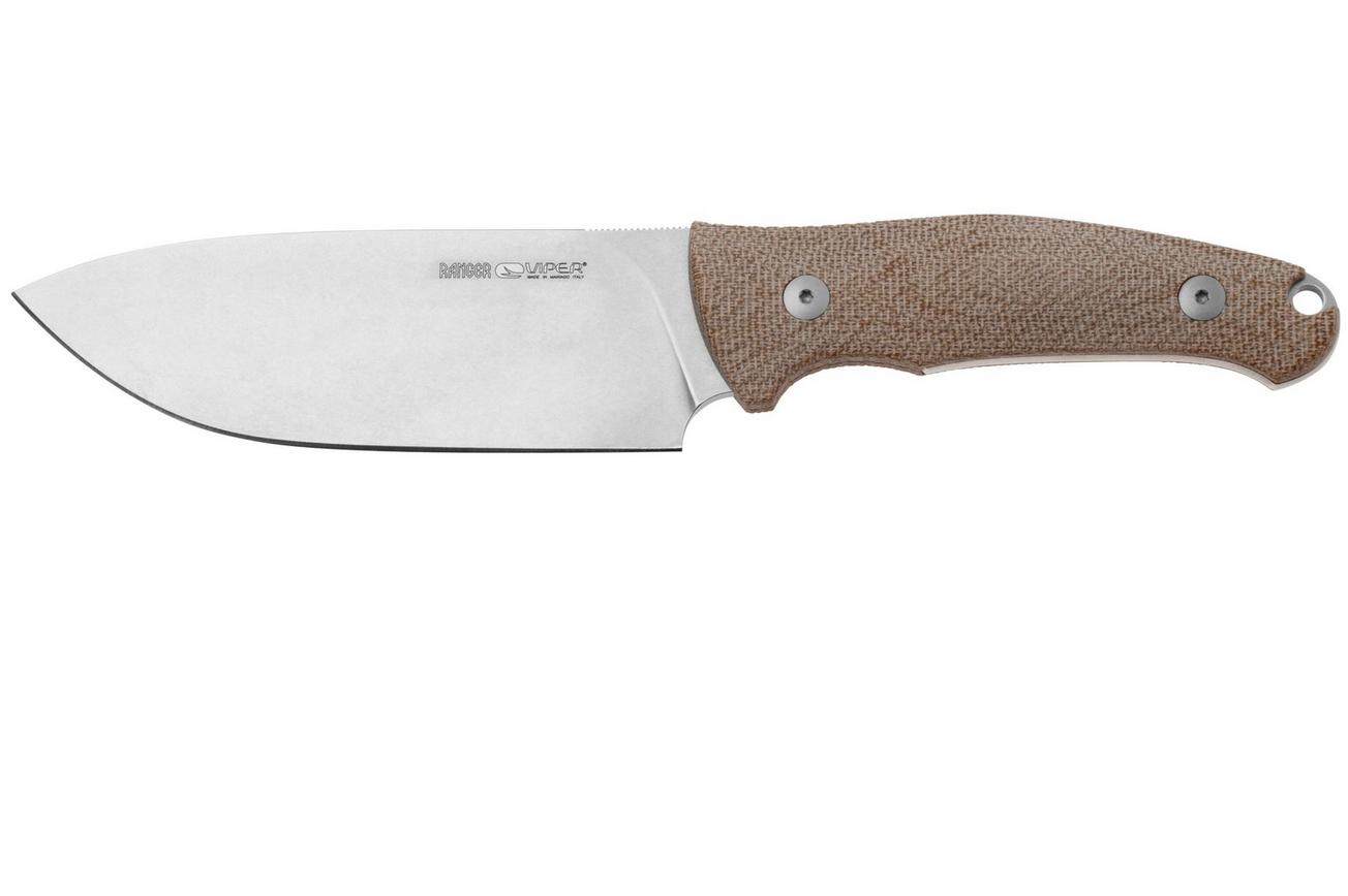 Viper Ranger VT4054CN Böhler N690, Natural Canvas Micarta, vaststaand mes