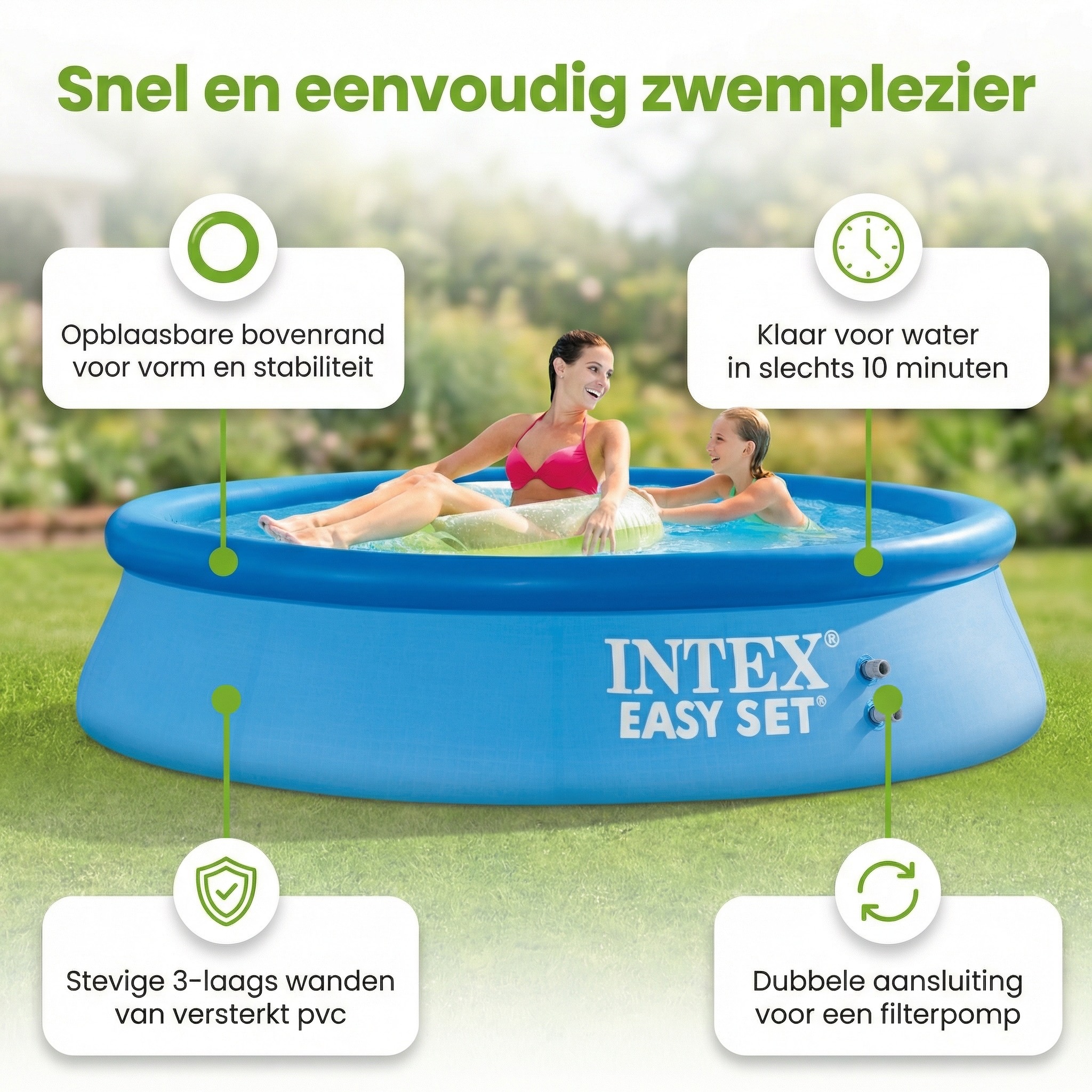 Intex easy set 244x61cm zwembad