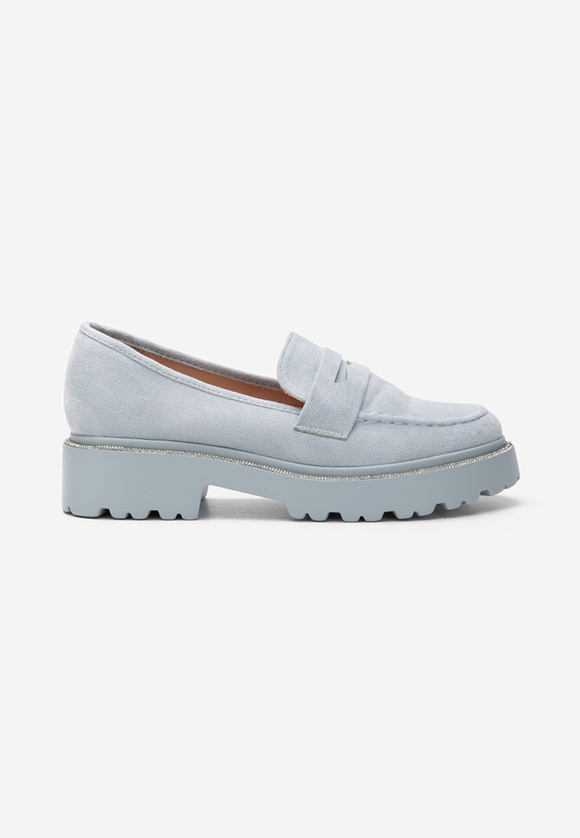 Mocassins à semelle épaisse bleus Tirra V2