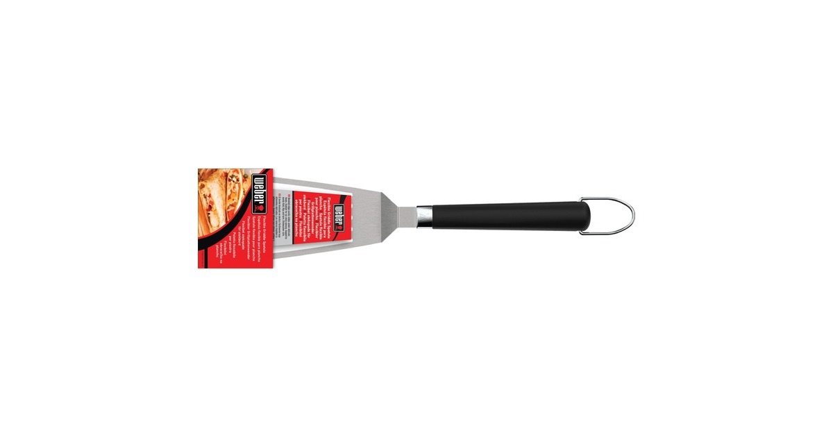 WeberFlexibele spatel voor de Plancha  (Roestvrij staal/zwart)