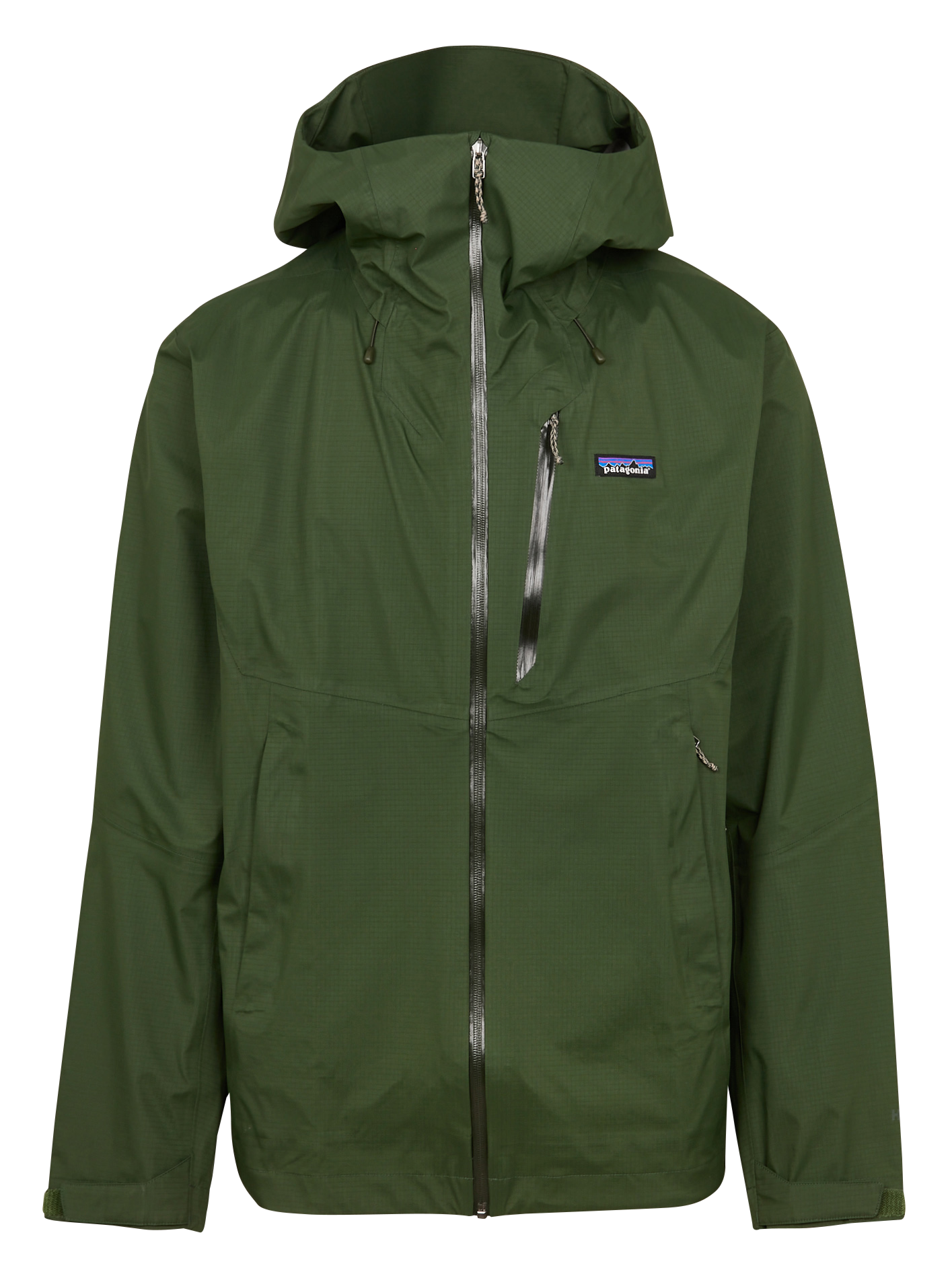 GRANITE - Veste droite zippée à capuche| Vert