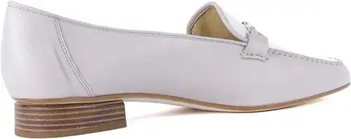 37510 BRUNATE GRIJS/WIT - maat 45 mocassin grijs/wit - maat 45 Calandschoen