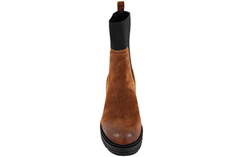 BELLA MODA COGNAC STØVLE I RUSKIND