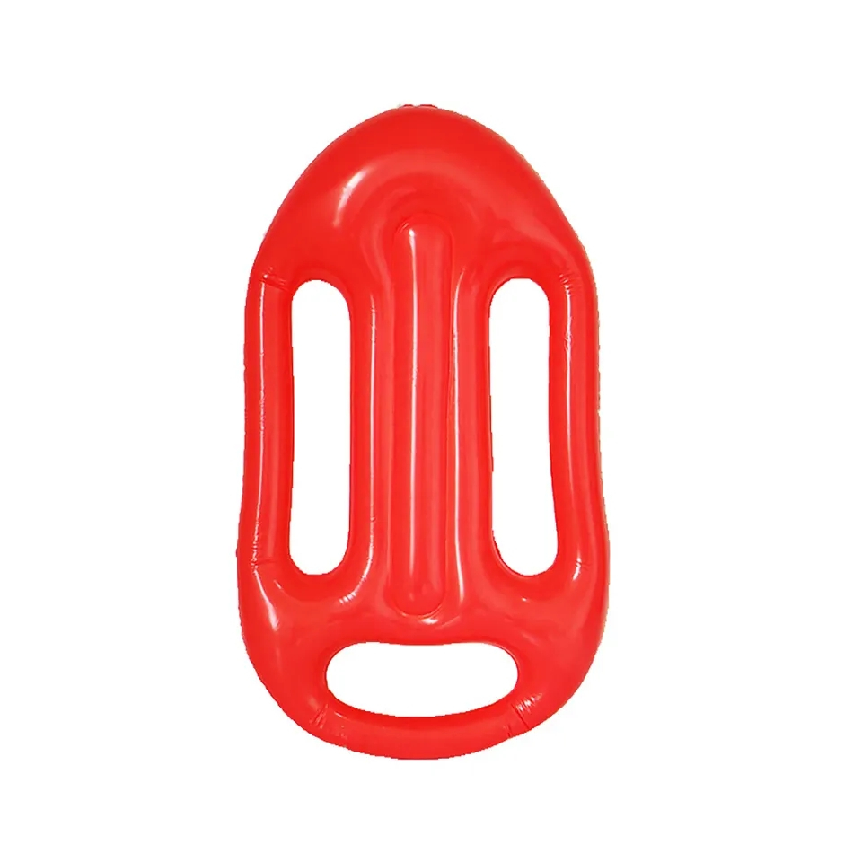 (77x43cm) Aufblasbare Baywatch Rettungsboje Fasnachts Kostüm Zubehör Motto Party Accessoire Foto Requisite - Rot