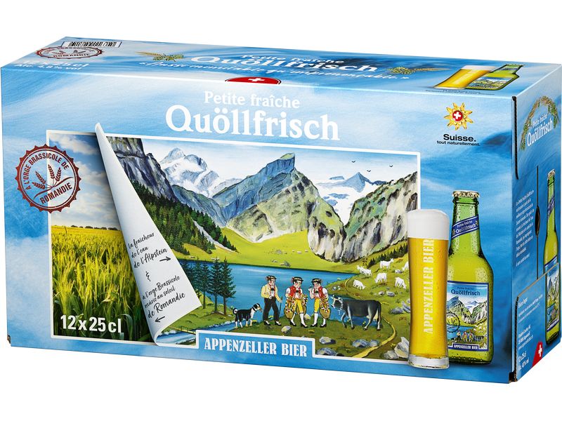 Appenzeller Bier Bier Quöllfrisch Petite fraiche 12 x 0.25 Helles Schweizer Lagerbier