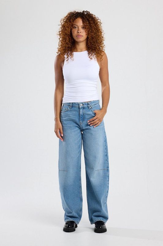 America Today Maine - Dames Jeans - Blauw - Katoen
