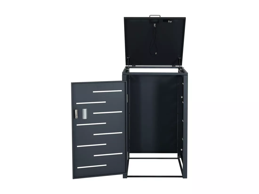 Cache-poubelle MCW-E83 (1), anthracite, acier 24kg