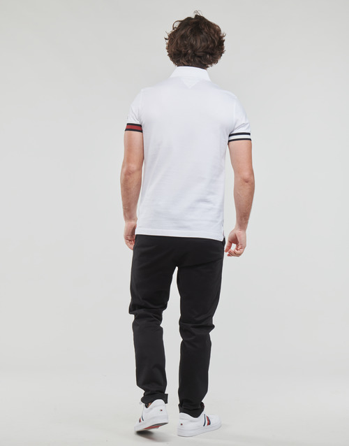 Tommy Hilfiger - FLAG CUFF SLEEVE LOGO SLIM FIT - Blanc