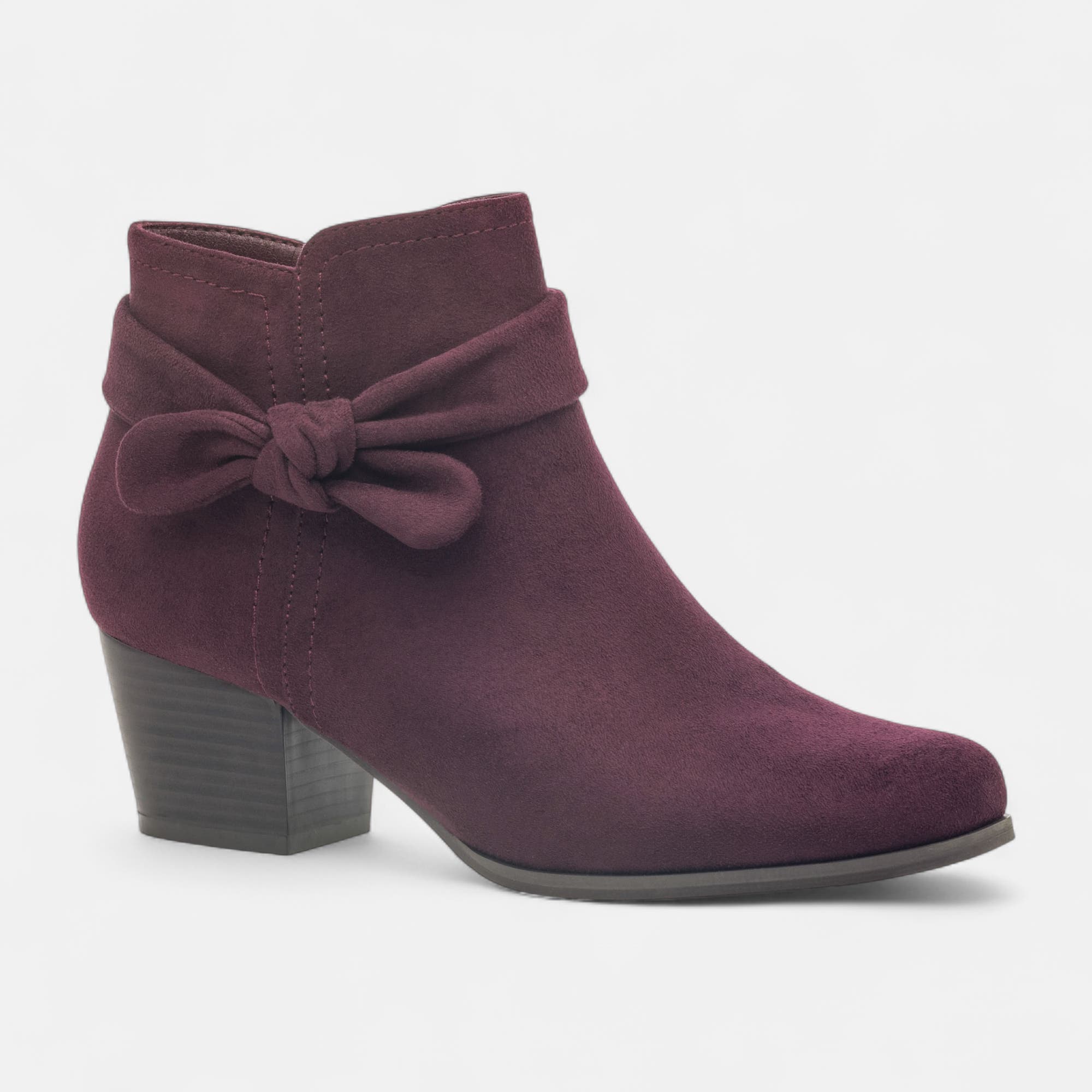 Bottines à talon Femme bordeaux